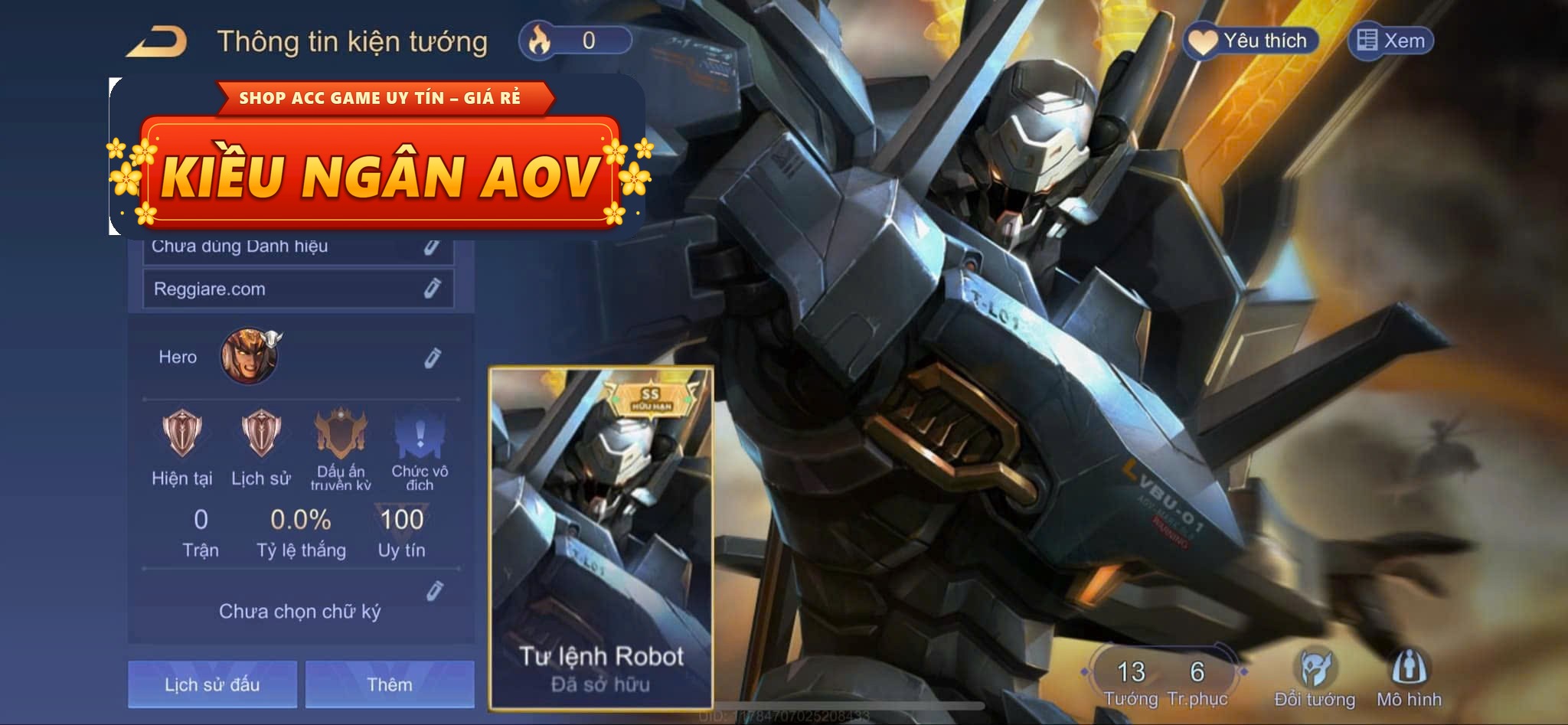 lữ bố tư lệnh robot